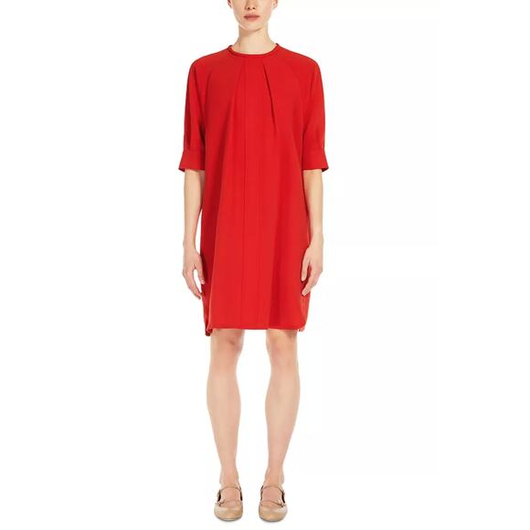 MaxMara Dresses & Skirts - Max Mara Ponte Shift Dress Red Size Large